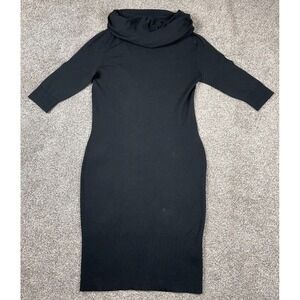Banana Republic Dress Womens XS Silk Wool Cashmere Cowl LBD Event Holiday Party